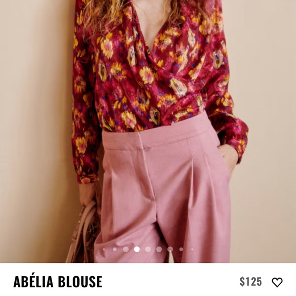 Sezane ABÉLIA BLOUSE. Last picture is from the website of the blouse styled. - Picture 5 of 5